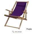 Casual Home 114-00-011-41 Sling Chair, Natural Frame with Purple Canvas CA627305